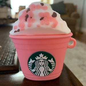 Starbucks AirPod case PLUS 2 keychains